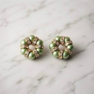 Olive Pearl & Crystal Kade – For Radha Rani, Laddu Gopal & Mata Rani