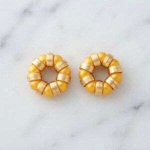 Golden Glow Beaded Kade – For Radha Rani, Laddu Gopal & Mata Rani ✨