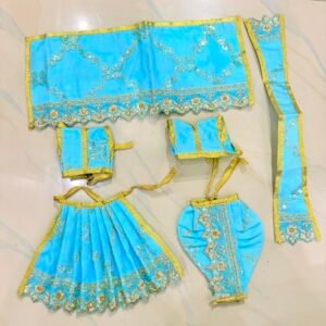 Blue Yugal Sarkar Poshak ~ 6 Number