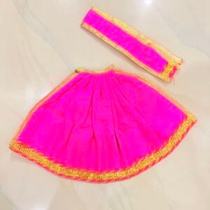 Mata Rani Pink Lehnga Patka - 6 inches